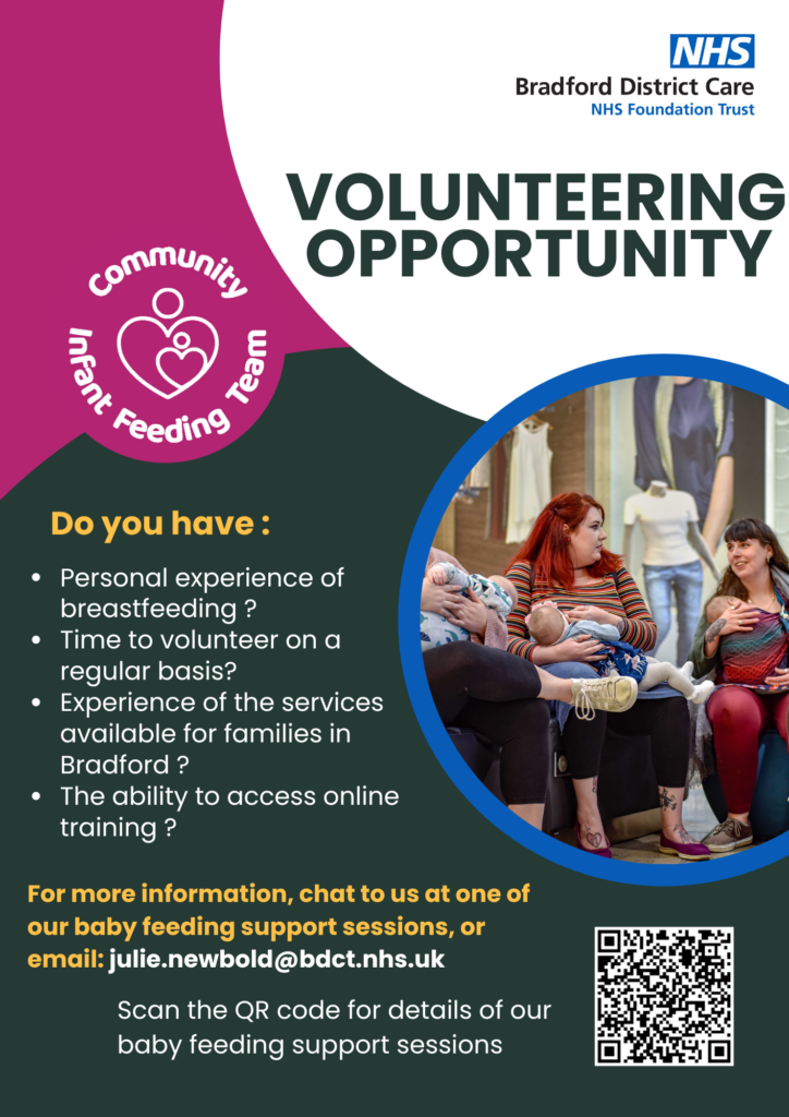 Advertisement for volunteering opportunities